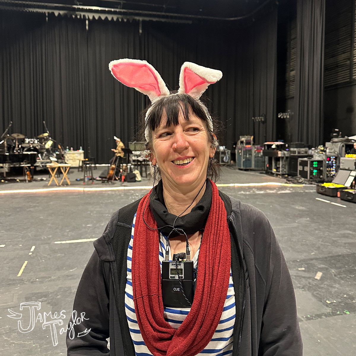 Bunnies abound at rehearsal this week. Happy Easter! Photos: Kate Markowitz and Wendy Wilson #JT #JamesTaylor