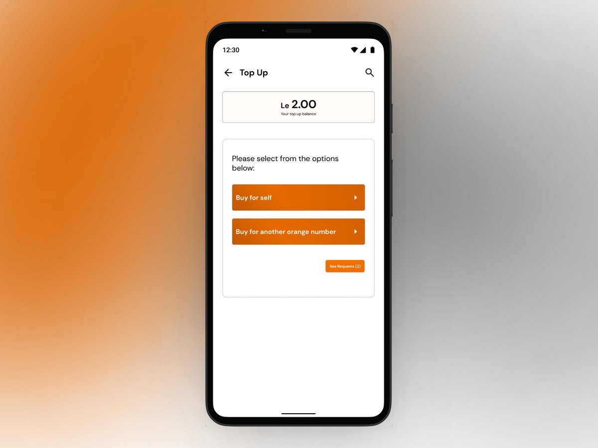 TheLoneWulf_WA's tweet photo. @Knesstconnect  design challenge. 

UI/UX category. 

#createandinnovate🇸🇱
#OrangeMoneyAppFlowRedesign https://t.co/UDIIgGKg2y