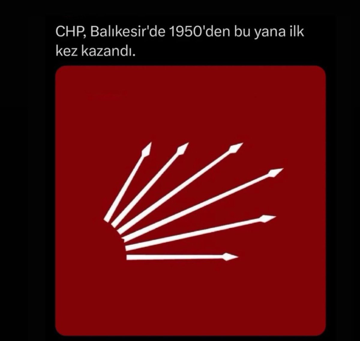 Çünkü hayatımda ilk defa Chp’ye oy vermedim 😂