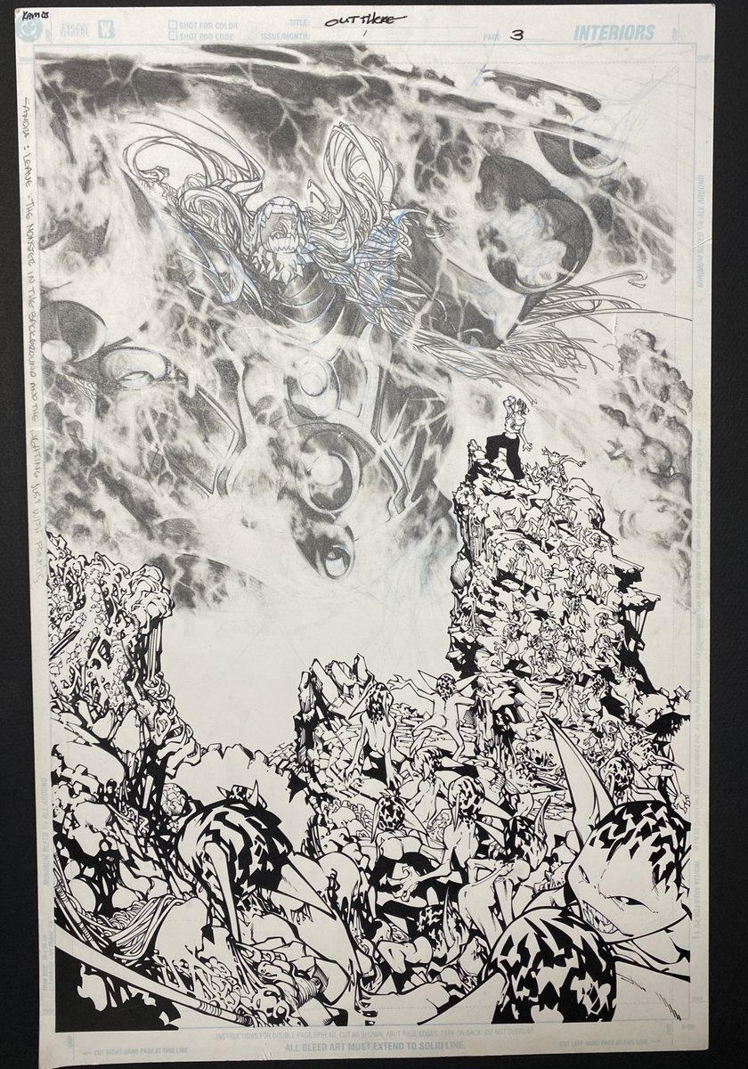 It’s #OutThere ! 😃 The @humberto_ramos #inkmonkeyhope visual aid that assisted in my discussion regarding #inking in depth. 👇YouTube youtu.be/KabaAfXIBoM?si… #Inkers #inkmonkey #hope #comics #art #inkart #inkingcomics #Wildstorm #cliffhanger #traditional #art