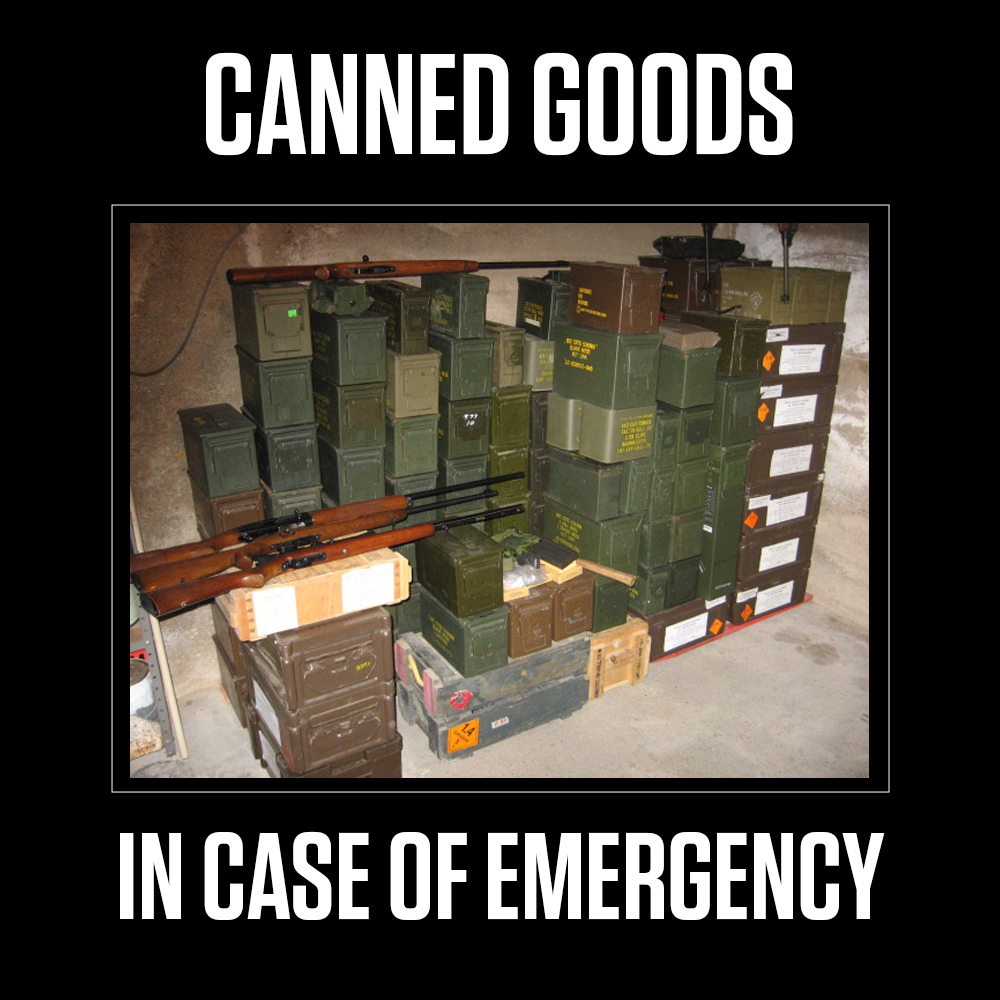 Those are some delicious 'canned goods' 🤣 P.S. - Will this video cause YOU to change handguns? ⬇️ ⬇️ ⬇️ Watch this short UNBIASED video comparing the top 4 self-defense calibers and see if YOU end up changing handguns > uscca.co/BNEQ