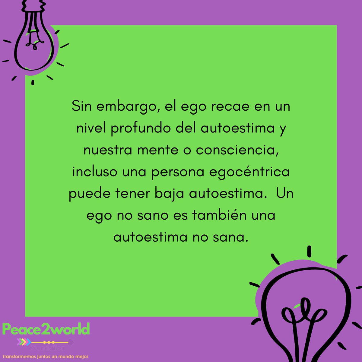 Peace2world_org's tweet photo. ¿Conocías la diferencia entre los términos autoestima y ego? Te compartimos una de sus diferencias mas importantes. 
#fueradeduda #radioinfluenciajuvenil #peace2worldfoundation✨ https://t.co/2MXYu4SMVS
