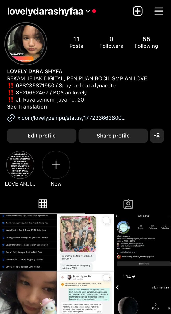 lovelypenipu's tweet image. surprise surprise🤪

selamat menikmati hidup mu yang akan selalu di selimuti ketakutan ya dik😚 pokoknya we make sure tiap kali org nyari nama lu di internet bakal nemu rekam jejak lu❤️ next bikin apa lg ya🤔