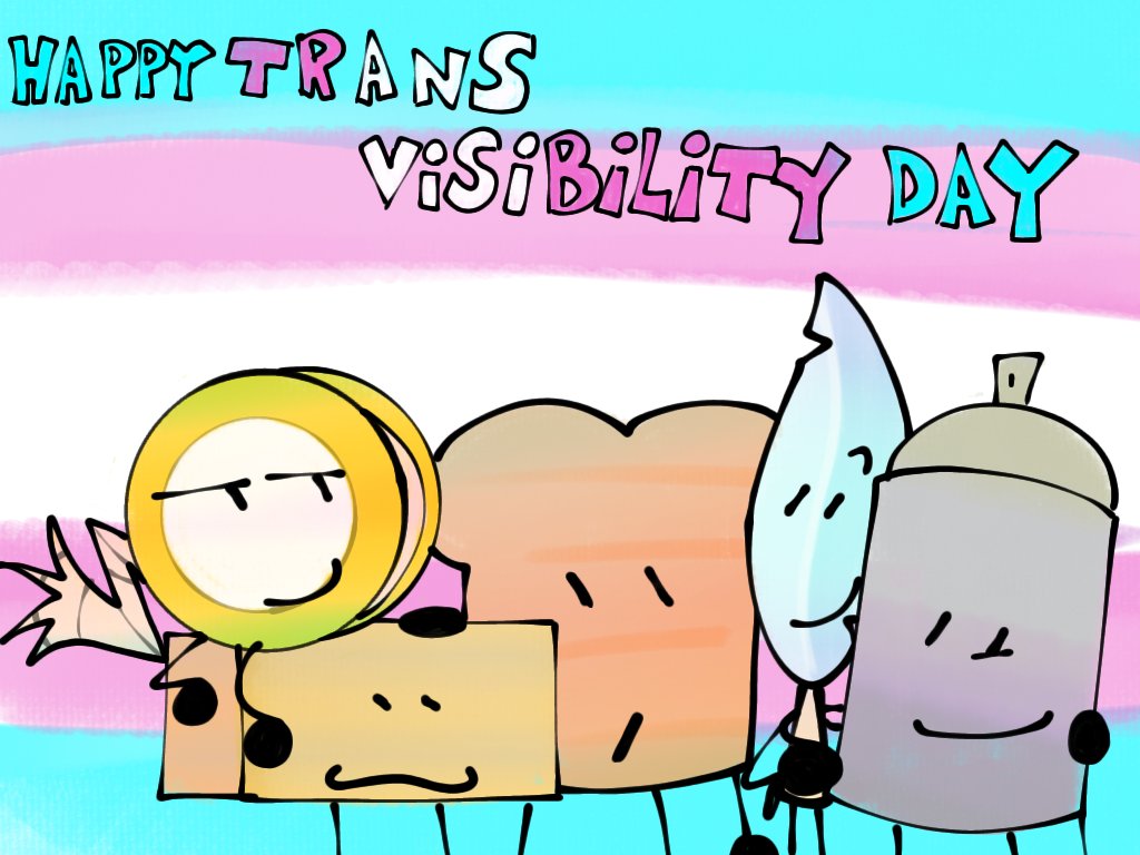 starfruittism's tweet image. Feliz dia da visibilidade trans!
(Tudo aq são headcanons btw)
#overtheobjectmadness #otomosc #osc #objectshowcommunity