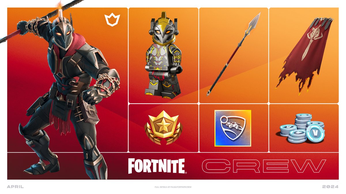God of war. Wager of battle.

Subscribe to Fortnite Crew to get Ares and the Warrior God set now.
