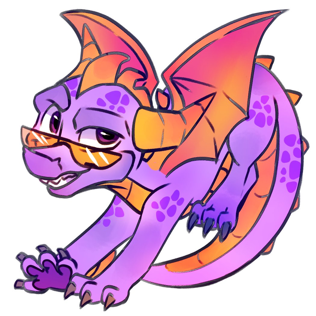 Another spyro piece! This ones going to be a sticker for art conventions 
#spyrothedragon #spyroreignitedtrilogy #spyro #spyrogames #spyrofanart #spyroart #spyrothedragonsticker #dragonshores