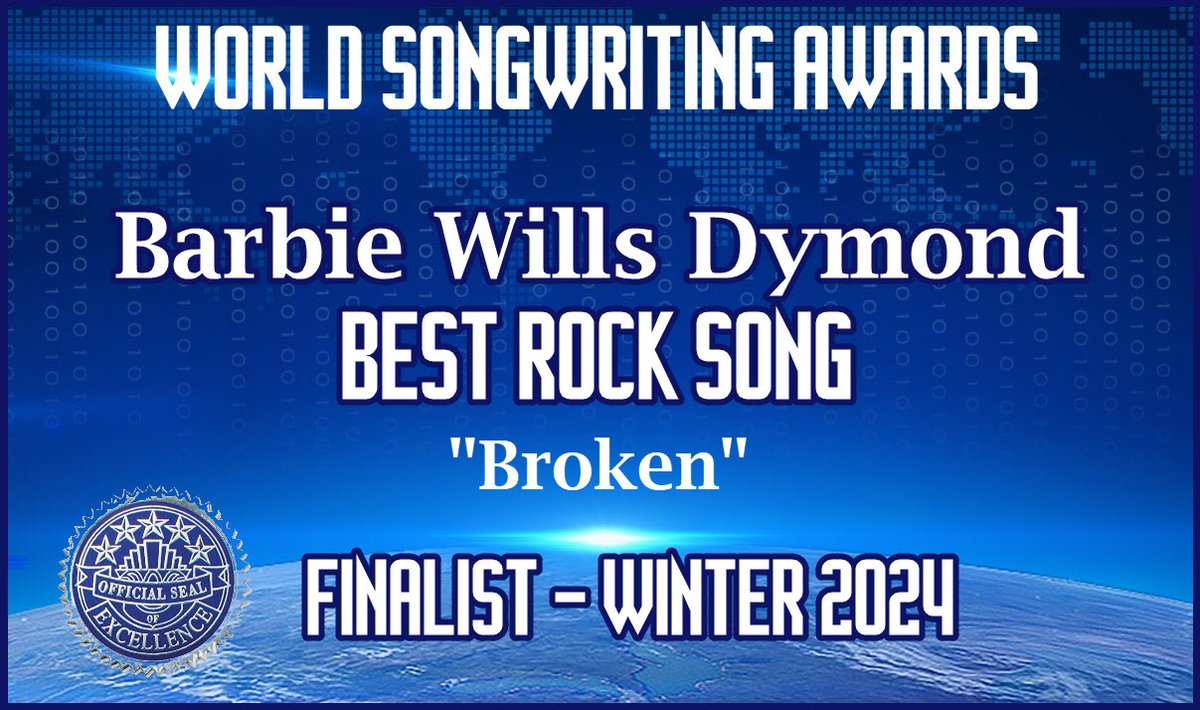 The Judges selected our song 'Broken' to receive this award. Many Thanks for the recognition!!! Copy of the song here: youtu.be/bs7uOuF2srA?si…