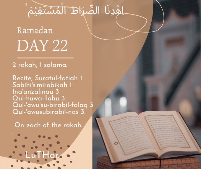 LuTHorEX's tweet photo. #Ramadan2024 Day 22 https://t.co/uwEGI0bHaR