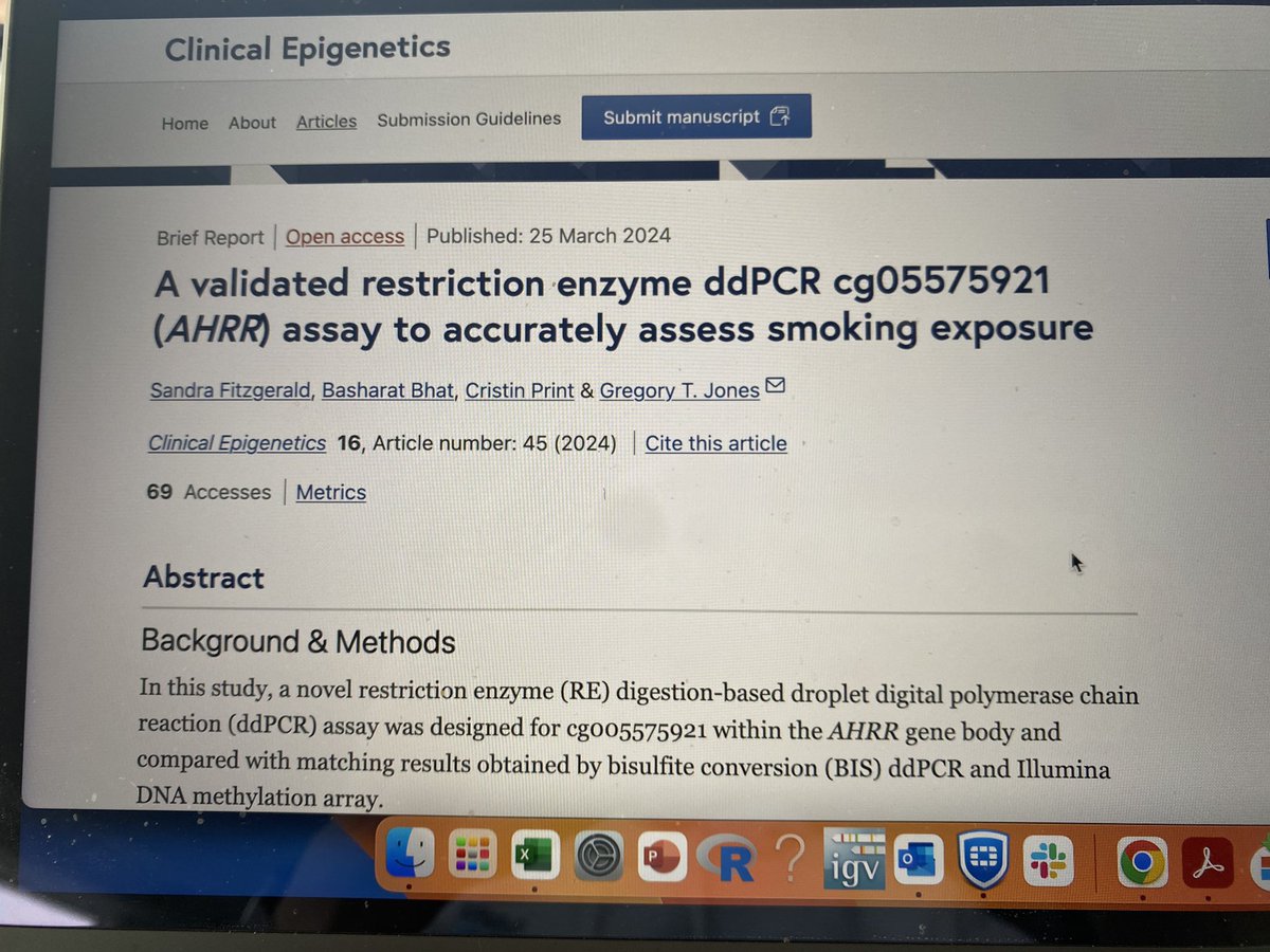 Excited to have this work published
