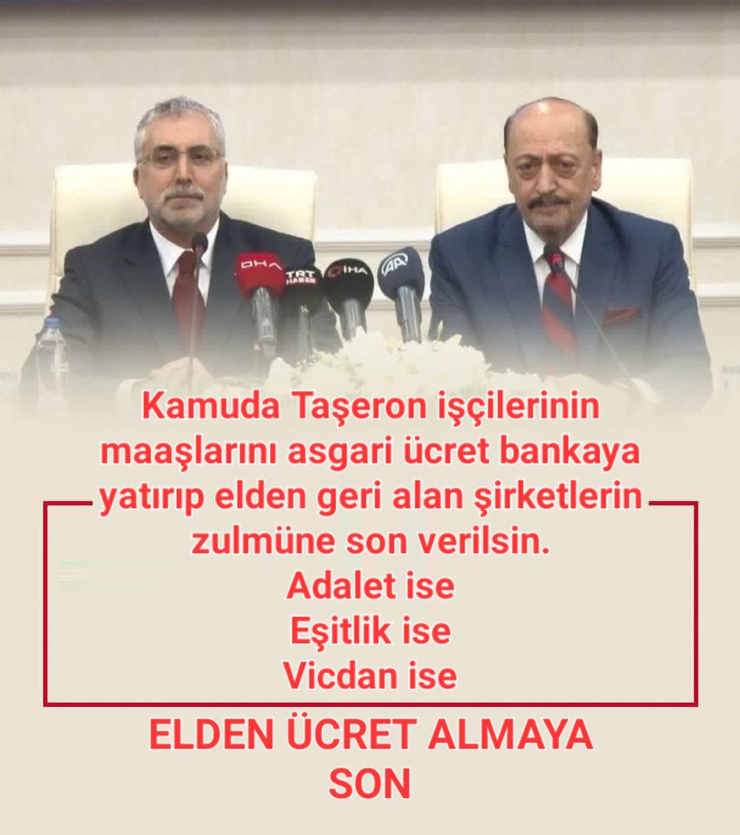 Mağdur Bırakılan Taşeronlar

Emekli maaşları!

Kademeli emeklilik 

Staj ve çıraklık mağdurları 

Hükumete çok büyük bir mesaj vermiştir <a href="/akbasogluemin/">Av. M.Emin AKBAŞOĞLU 🇹🇷</a> Taşeronlara Verilen sözler tutulmadı 1 milyon oy kaybına siz sebeb oldunuz <a href="/vedatbilgn/">Vedat Bilgin</a> <a href="/jsarieroglu/">Jülide Sarıeroğlu 🇹🇷</a> <a href="/isikhanvedat/">Prof. Dr. Vedat Işıkhan</a> <a href="/BY/">Binali Yıldırım</a>