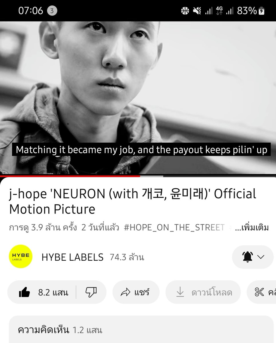 sunset0095's tweet image. เข้าโรงบาลแต่ใจต้องสู้ต่อค่ะ!! ฝากพี่ๆอัมมี่ช่วยกันสตรีมกันหน่อยนะคะ ฟังยังดีกว่าไม่ได้ฟังนะคะคุณน้าาา🙇🏻‍♀️🎧🎵

#JHOPE #jhope_NEURON #BTS