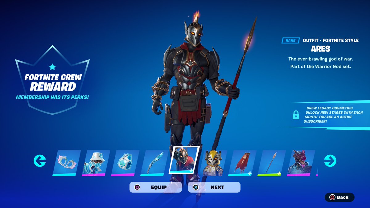 FortniteFNLK's tweet photo. Fortnite Ares Skin Crew Pack Giveaway

To Enter: 
❤️♻️ LIKE &amp; RETWEET
📲 FOLLOW @ForkniteStatuss 
✅ COMMENT “DONE”

USE CODE ‘FNLK’ #ad https://t.co/2C48ODlGOv