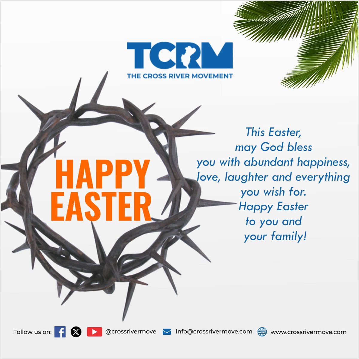 Today we remember the death and resurrection of our Lord Jesus Christ. 

May God's blessings be upon every Crossriverian, Home and Abroad.

Happy Easter Celebrations  ✨️ 

#CivicEngagement #TCRM #ActiveCitizenship #thecrossrivermovement #Crossriverstate #Nigeria #GoodGovernance