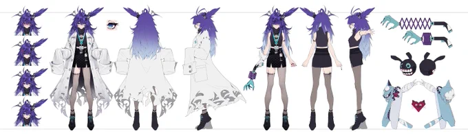 『V4Mirai』のDr.NOVA(e)さんのデザイン担当させていただきました。応援していただけると嬉しいです!どうぞよろしくお願いいたします。Gen 3 #Lunalia 