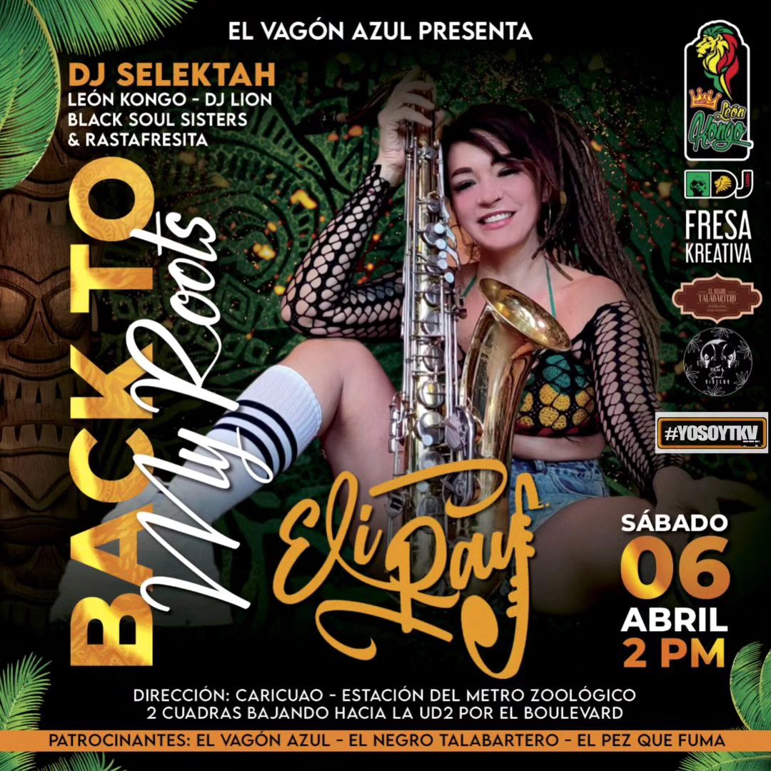 Eli Ray regresa a Caricuao con 'Back To My Roots' 🎸 | Artista: 💀 Eli Ray (@eliray_music) 💀 Rasta Fresita (@rastafresita) 💀 Black Soul Sisters (@blacksoulsistersvzla) 💀 León Kongo Sound System (@mervin_kongo) 🎧 | Dj/Selector: 💀 Dj Lion (@djlion75)… dlvr.it/T4tlpF
