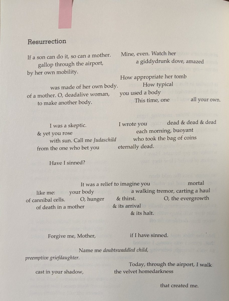 daniellekweeks's tweet photo. "How appropriate her tomb
was made of her own body. How typical
of a mother."

-"Resurrection" by Katie Condon, from Praying Naked (Mad Creek Books 2020) https://t.co/lWIgFi1heW
