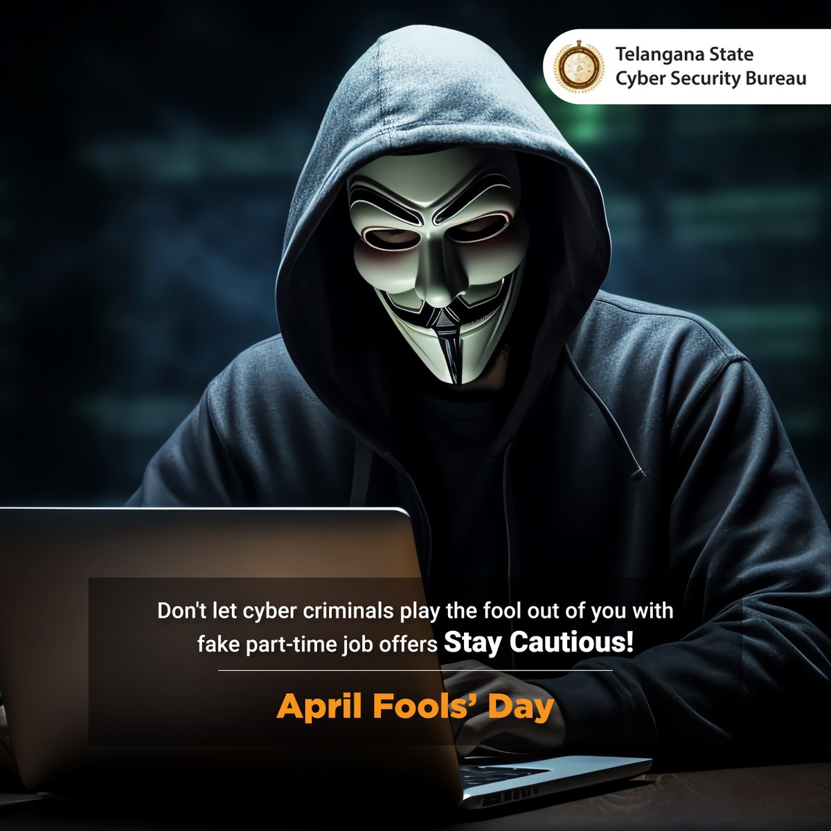 April Fools’ Day or not, beware of deceptive offers circulating online. Telangana Cyber Security Bureau warns citizens to stay vigilant, verify legitimacy, and protect personal information from potential fraud and identity theft. @Shikhagoel_IPS @hydcitypolice @Cyberdost