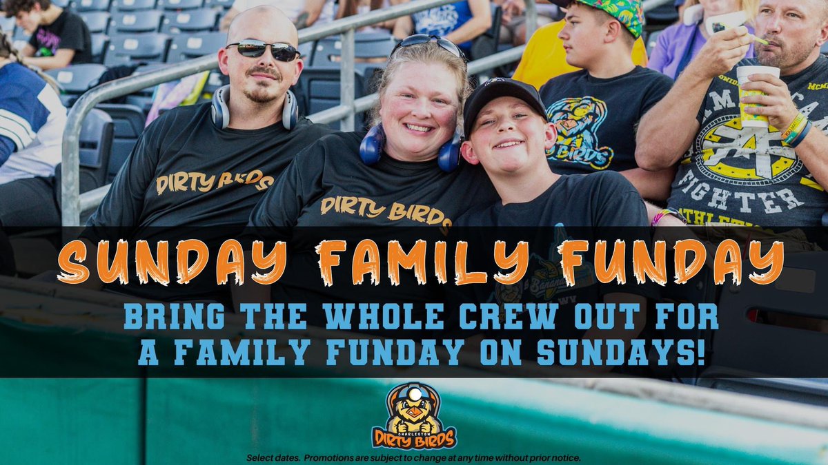 We hope you have had a great Easter and spent time with your loved ones ♥️ As we round out our promo highlights, it's only fitting that we end with Sunday Family Fundays 🎉 Bring the whole crew by on Sundays during the season to enjoy the game, take advantage of our new kid's…