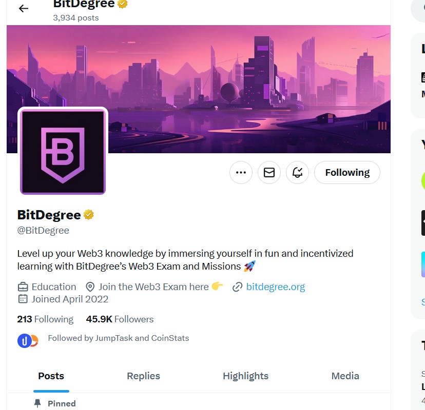 TweetAms85's tweet photo. @BitDegree @JumpTask_app 0x6B3ac61930fF8d54A0A3ff816125DEe6059eAc5D https://t.co/Vu1PUJxaoJ