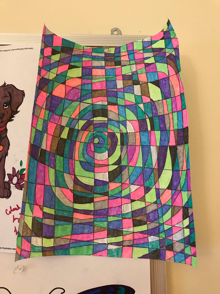 ASoviak's tweet photo. Two designs I drew and colored with ink gel pens https://t.co/cH3heZqvxc