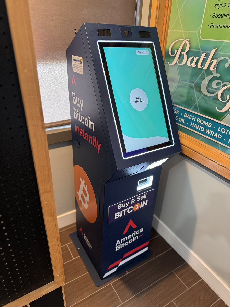 AmericaBTM's tweet photo. New America Bitcoin ATM located in @KoodegrasCBD Midvale Utah. https://t.co/VR6VEcK02g