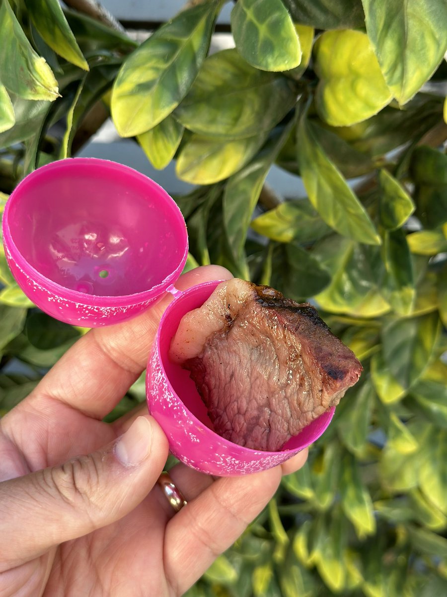 TimothyDeLaG's tweet photo. Who tf put steak in the Easter eggs https://t.co/9W94ujZ8Nz