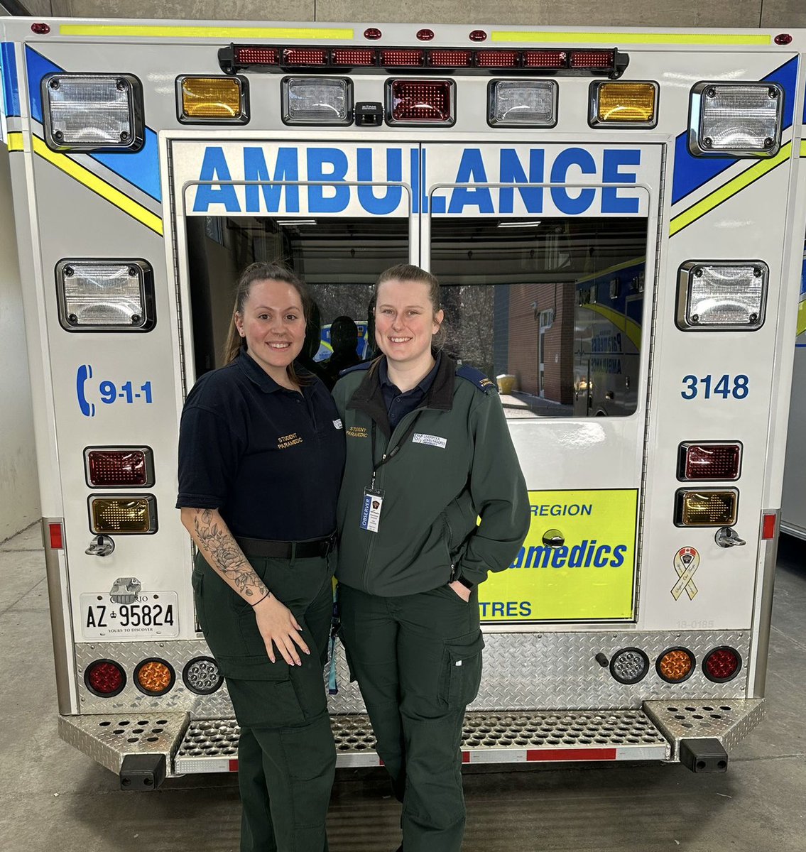 CentennialMedic's tweet photo. All smiles for LJMU paramedic students who embarked on an exciting opportunity with @YorkParamedics. 
A golden opportunity to learn from the best in the field. #ParamedicEducation #GlobalExperience #ParamedicStudentSymposium

🇬🇧 🚑 🇨🇦 https://t.co/hAAKRWpDqx