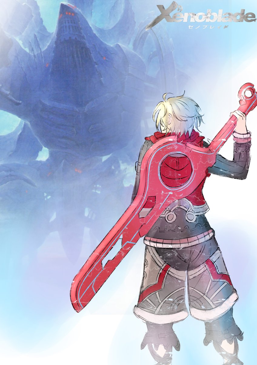 seralalaaa's tweet photo. ff7 poster but its xenoblade #XenobladeChronicles #ゼノブレイド https://t.co/nSKTRUmh7c