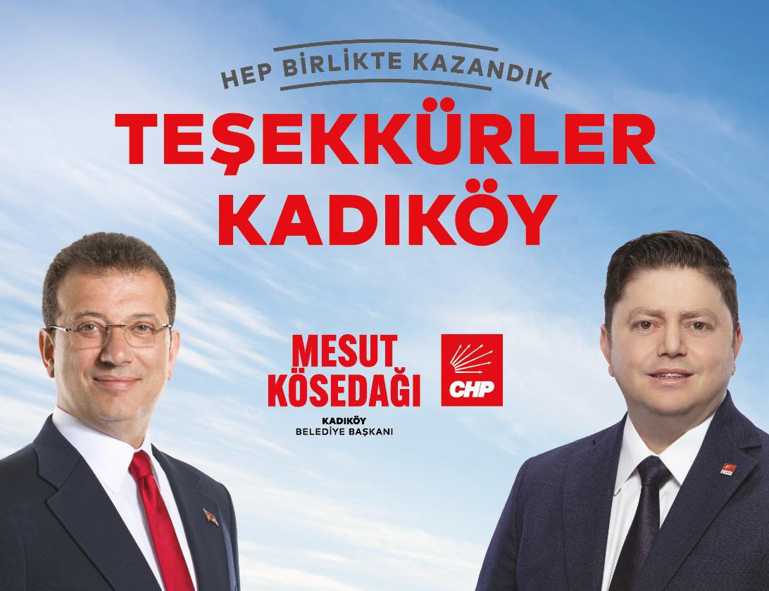 Cumhuriyetimizin kalesi olan Kadıköy’ümüzde hedefimiz sadece kazanmak değildi, rekor oyla kazanmaktı. Teşekkürler Kadıköy!