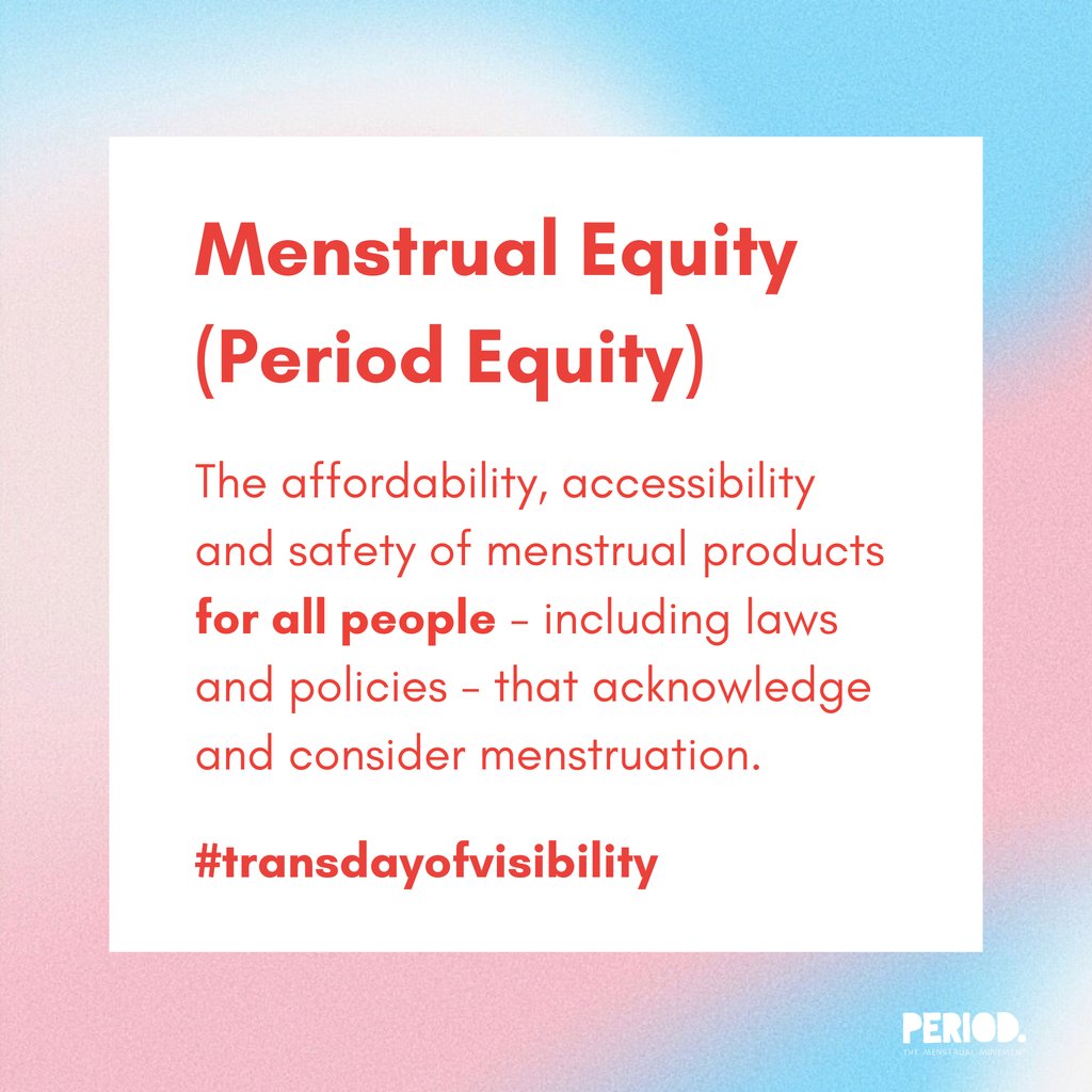 The #menstrualmovement is a movement working to ensure affordable and accessible period products for all people who menstruate - all year long. PERIOD. 🏳️‍⚧️ 🩸 

✨️ Source: PERIOD. and Madami, Glossary for the Global Menstrual Movement, 2022