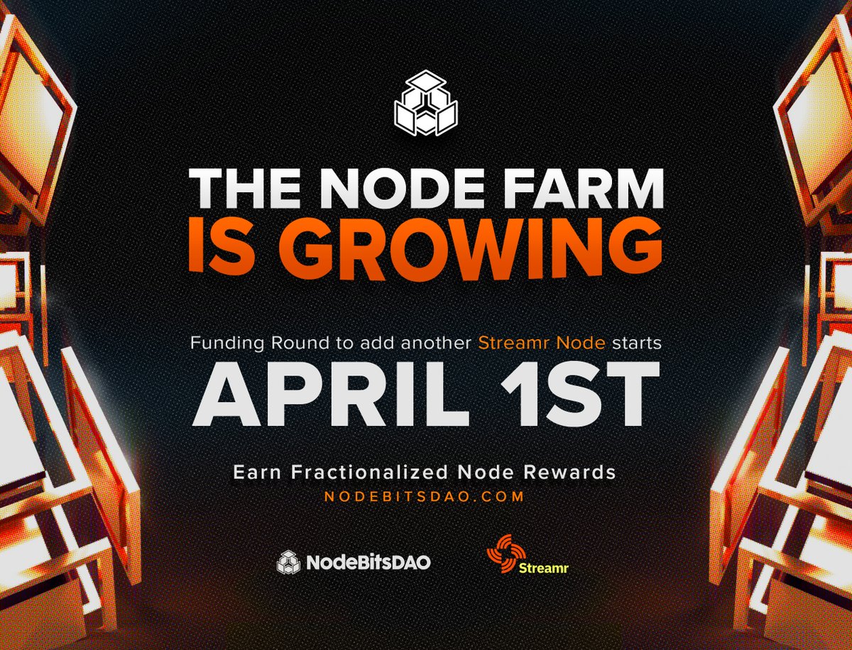 Our latest $NodeBitsDAO funding round is live on <a href="/openfund_com/">Openfund</a> 
  
Help us expand the capacity of our @streamr Operator and earn passive $DeSo rewards and #NFTs while contributing the infrastructure that powers #Web3! 
 
 openfund.com/d/NodeBitsDAO