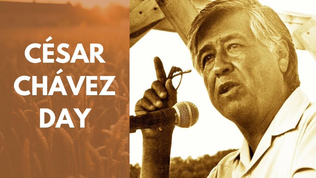 Happy César Chávez Day! His legacy inspires communities around the world to continue fighting for workers and a fairer economy for all.