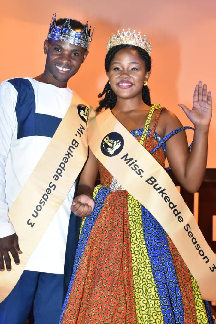 📸 Here’s a delightful snapshot capturing the radiant Miss Bukedde 2024, Praise Wisdom, and the charming Mr. Bukedde 2024, Mukisa Godfrey, as they pose for a photo—a moment frozen in time, etched with victory and grace. 📷 #MissNeMrBukedde #VisionUpdates