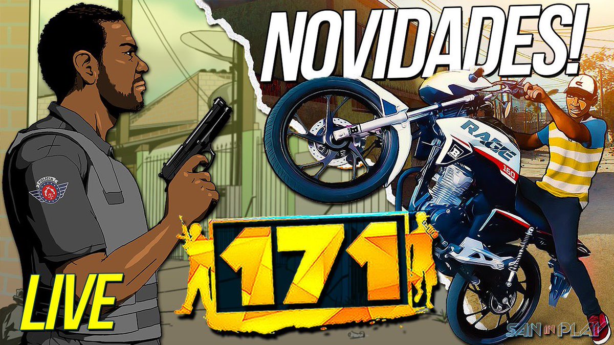 DjSan_'s tweet photo. Estamos EM LIVE!                            

171: JOGANDO a NOVA ATUALIZAÇÃO AO VIVO - Compra e Venda de Carros e Postos de Gasolina! (Veja)

~Link no fio~                             

Ñ esquece de chegar com o LIKE PESADO e ajude dando RT                           

#171game #gtabrasileiro #RockstarGames