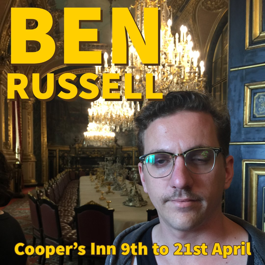 My show Ben Russell opens on the 9th. It's called Ben Russell and it's presented by Ben Russell. Tickets: tr.ee/2ph45ytwkX