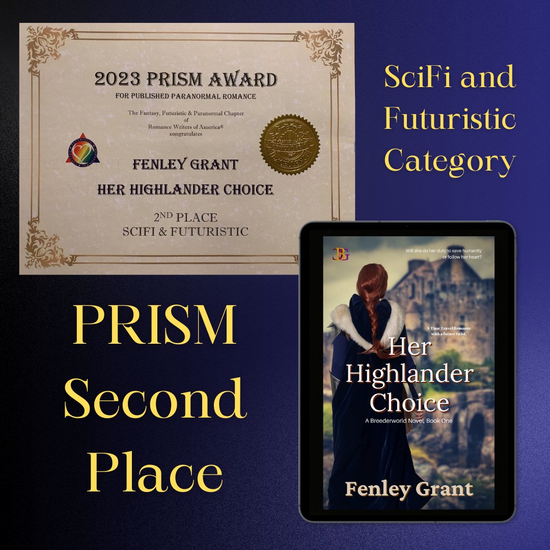 #TimeTravelAuthors

Day 31

Her Highlander Choice is available on most platforms, and is a recent finalist in the PRISM Award in the Science Fiction/Futuristic category.

She prepared for every aspect of her mission to the past...except for falling in love.
#timetravelromance