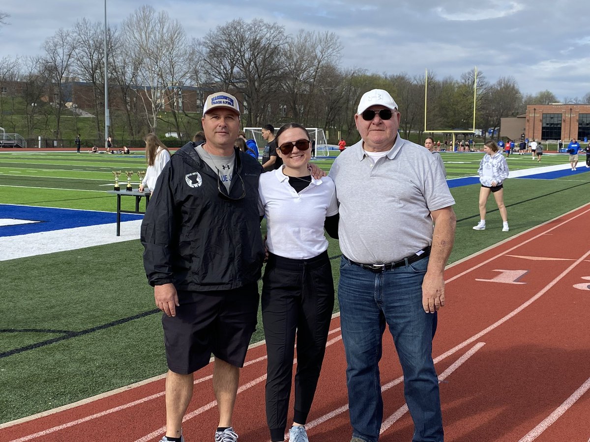CoachOlszowka's tweet image. 3 Generations of Track &amp;amp; Field. My dad was Union HC for 20years, and then officiated for 15 years after retirement, this year marks my 27th as a HC, and My Sophia is in her 2nd year as a MSHSAA Official…