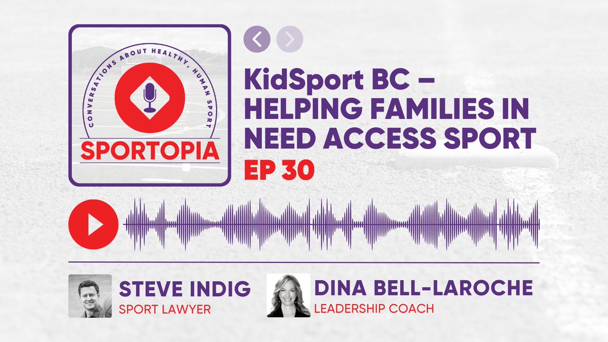 sportlawca's tweet photo. NEW EPSIODE ALERT! 

Join hosts Dina and Steve as they chat with Angela Crowther and Katelynn Ramage from KidSport BC about the importance of children getting involved in community sport! 🎙️🌟

Listen now wherever you get your podcasts or at https://t.co/7oecAUxYMH https://t.co/SRjgYRzTK5