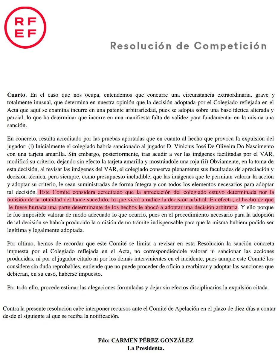 HdeHelena_RM's tweet photo. @partidazocope Eres tan lamentable como manipulador, @lamacope.

La roja a @vinijr no quedó sin efecto porque tuvieran "un detalle" con él, sino porque se mostró gracias a la prevaricación de un árbitro VAR.

Ni tú, ni los que apoyan la mentira que has soltado tienen la más mínima decencia. https://t.co/wpDGnyYZye