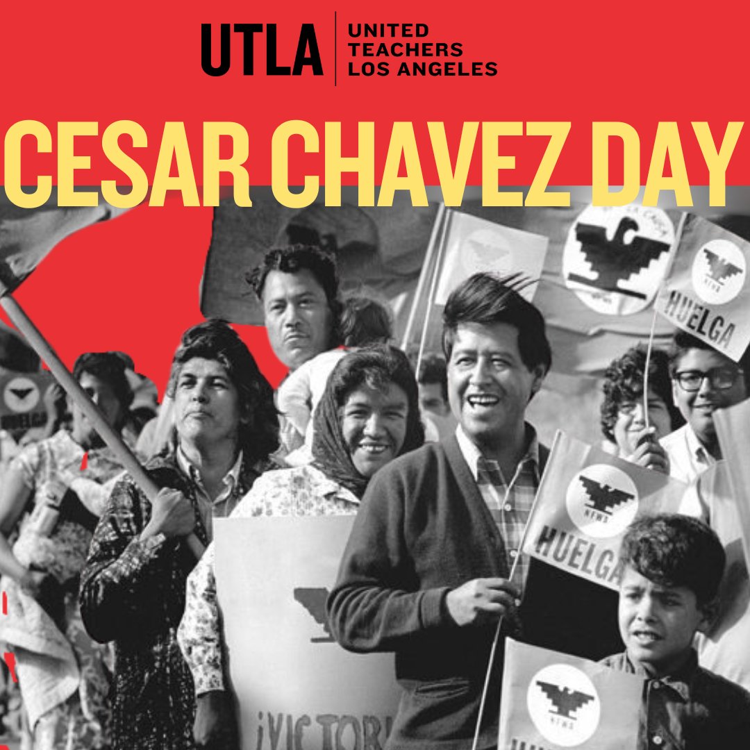 Today, on his birthday, we celebrate the life and legacy of Cesar Chavez. His commitment to farmworker justice, social justice, and worker power still guides our movement. Happy Cesar Chavez Day!