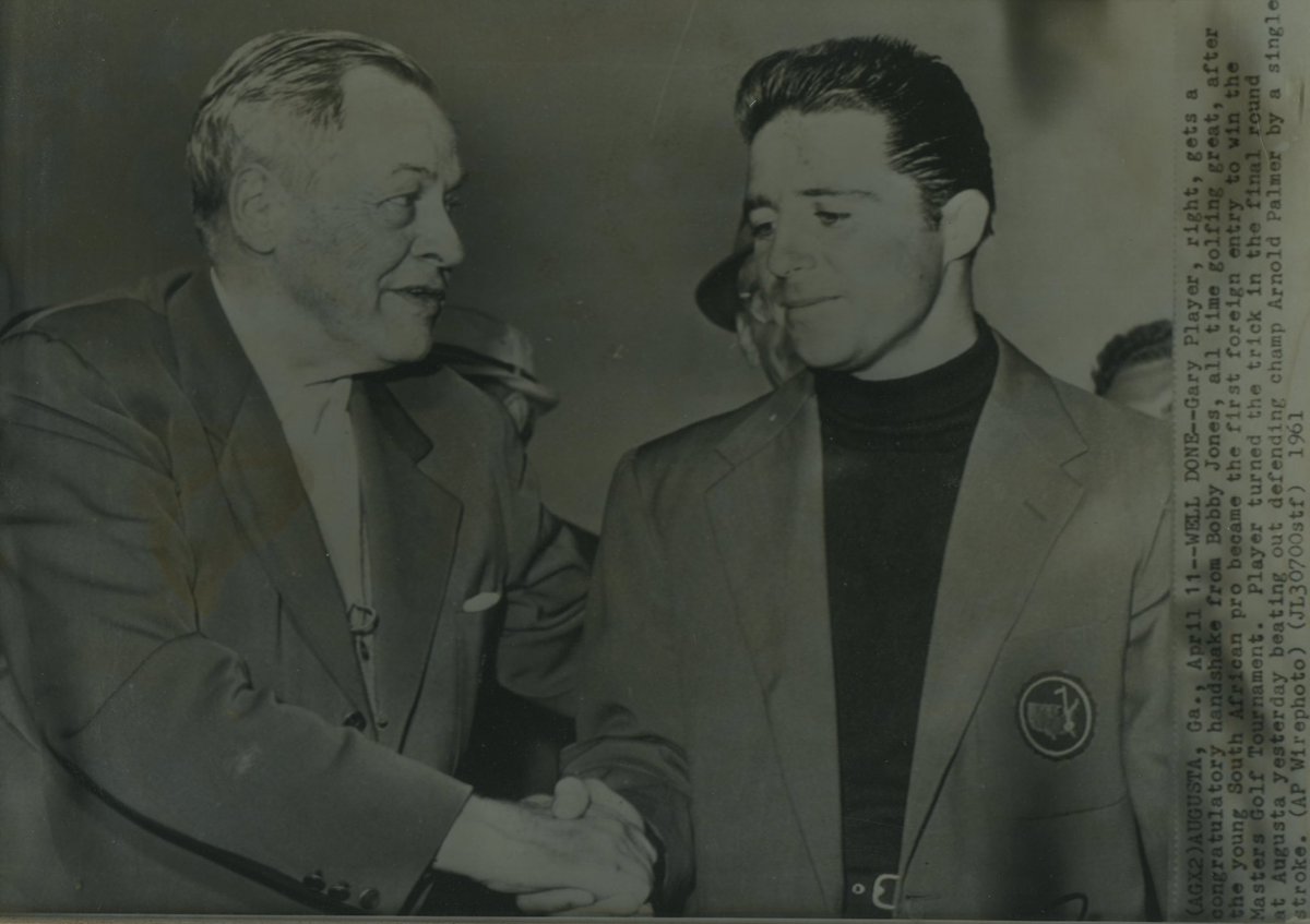 After my first Masters victory, I was privileged to sit next to Bobby Jones at the Champions Dinner. He was the ultimate gentleman and probably the greatest orator golf has ever known. GP