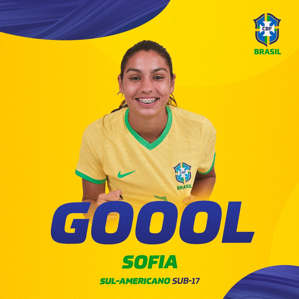 2° TEMPO - 31 min: GOOOOOOOOOOOOOOOOOOOOOOOOOOOOOOOOOOOOOOOOOOOOOOOOOOOOOOOOOOOOOOOL DO BRASIL! 

GOL DE ZAGUEIRA ARTILHEIRA! ELA CRAVA Y DEFENDE! SOFIAAAAA! É O QUINTO DO BRASIL! VAMOOOS!

🇧🇷 5x1 🇵🇾 | #SeleçãoFemininaSub17 #BRAxPAR