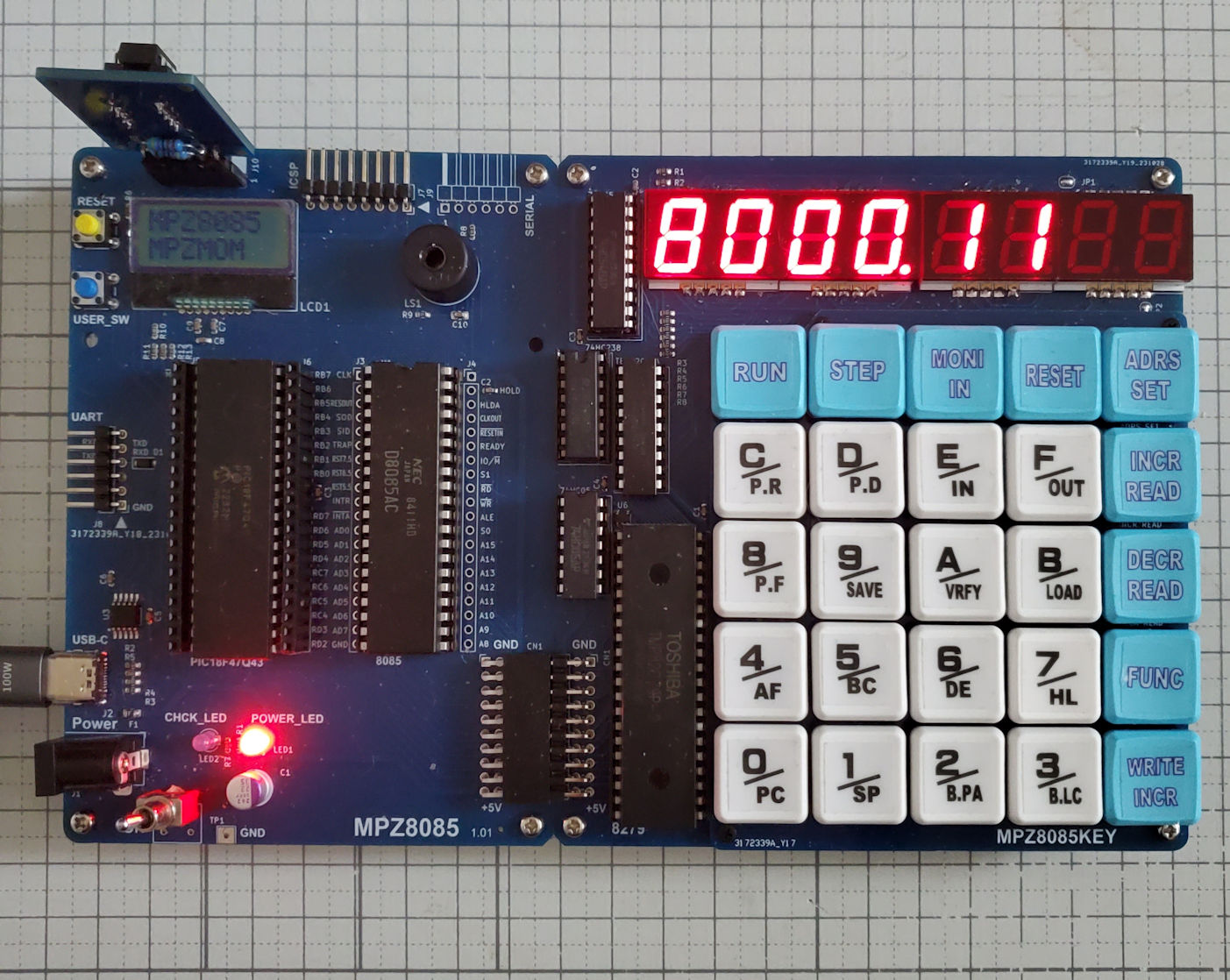 レトロな(5) 8080, 8085, Z80を比べる、ハードウエア編