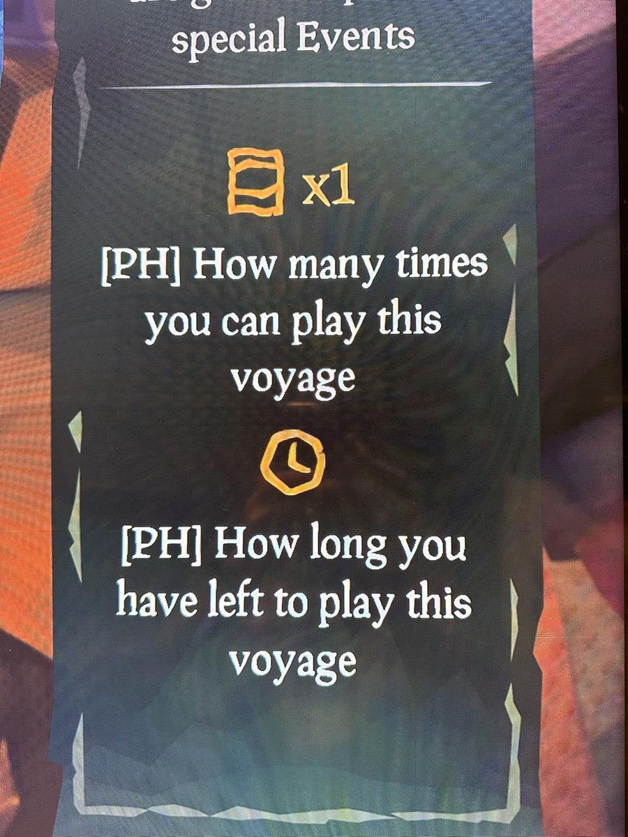 TXJackal82's tweet photo. @SeaOfThieves just curious what the PH means. https://t.co/Hdv0TxfUWu