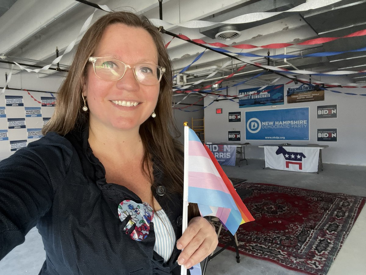 Happy #TransDayofVisibility from the soon-to-be-open Upper Valley @BidenHQ 🏳️‍⚧️ #FoundInLeb #LebanonNH #NHPolitics