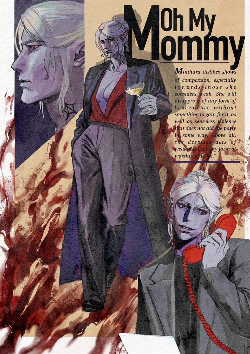 Fluoid666's tweet image. yes，mommy？
#BaldursGate3 #BG3 #minthara