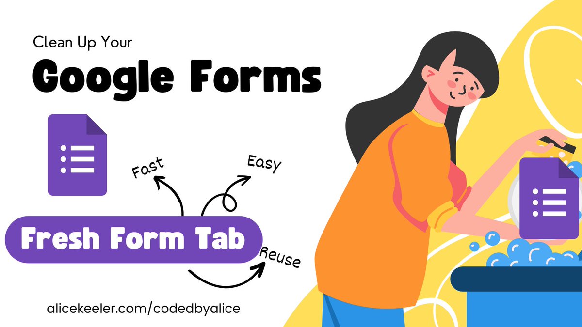 ⛔️DO NOT copy your Google Forms

♻️Instead... refresh them!! 

3️⃣Use the 3 dots to "Delete all Responses" 

🥕OR use Fresh Form Tab Add-on for Forms
workspace.google.com/marketplace/ap…

🧹Quickly cleans up your old form so you can reuse this year!! 

#GoogleEDU #GoogleForms