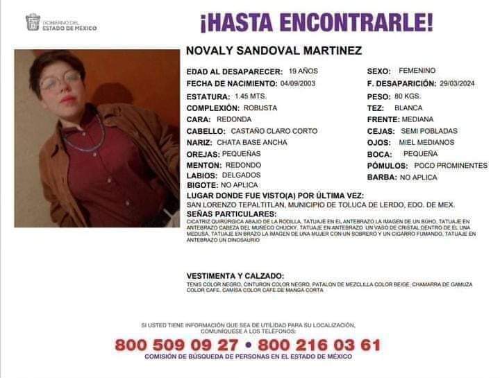 Urgente difusión #HastaEncontrarteNovalty