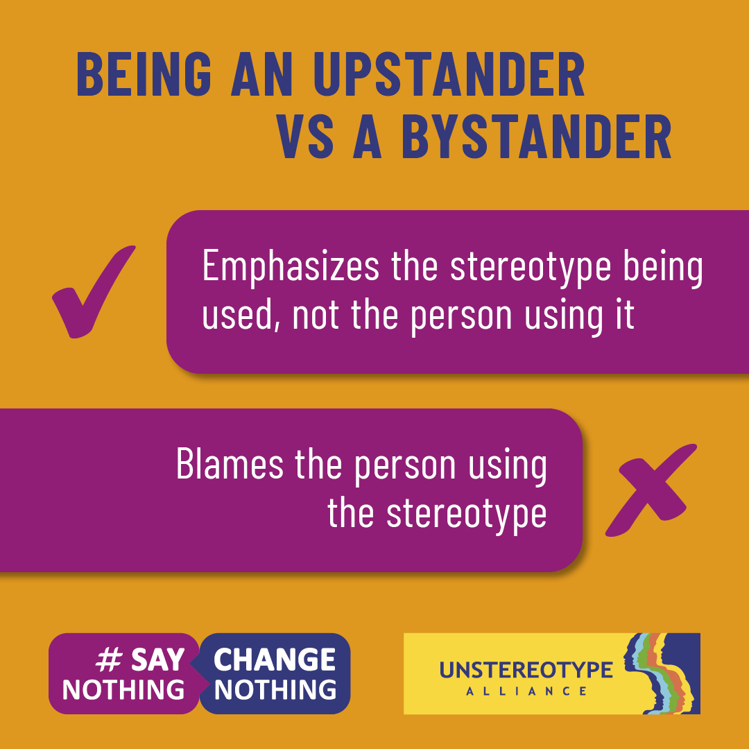 Standing up when we see stereotypes takes work, but if we say nothing, nothing changes. Join us in breaking the stereotypes that hold us all back. Want to know how? Check out our Unstereotype 101 guide ➡️ break-stereotypes.org #SayNothingChangeNothing