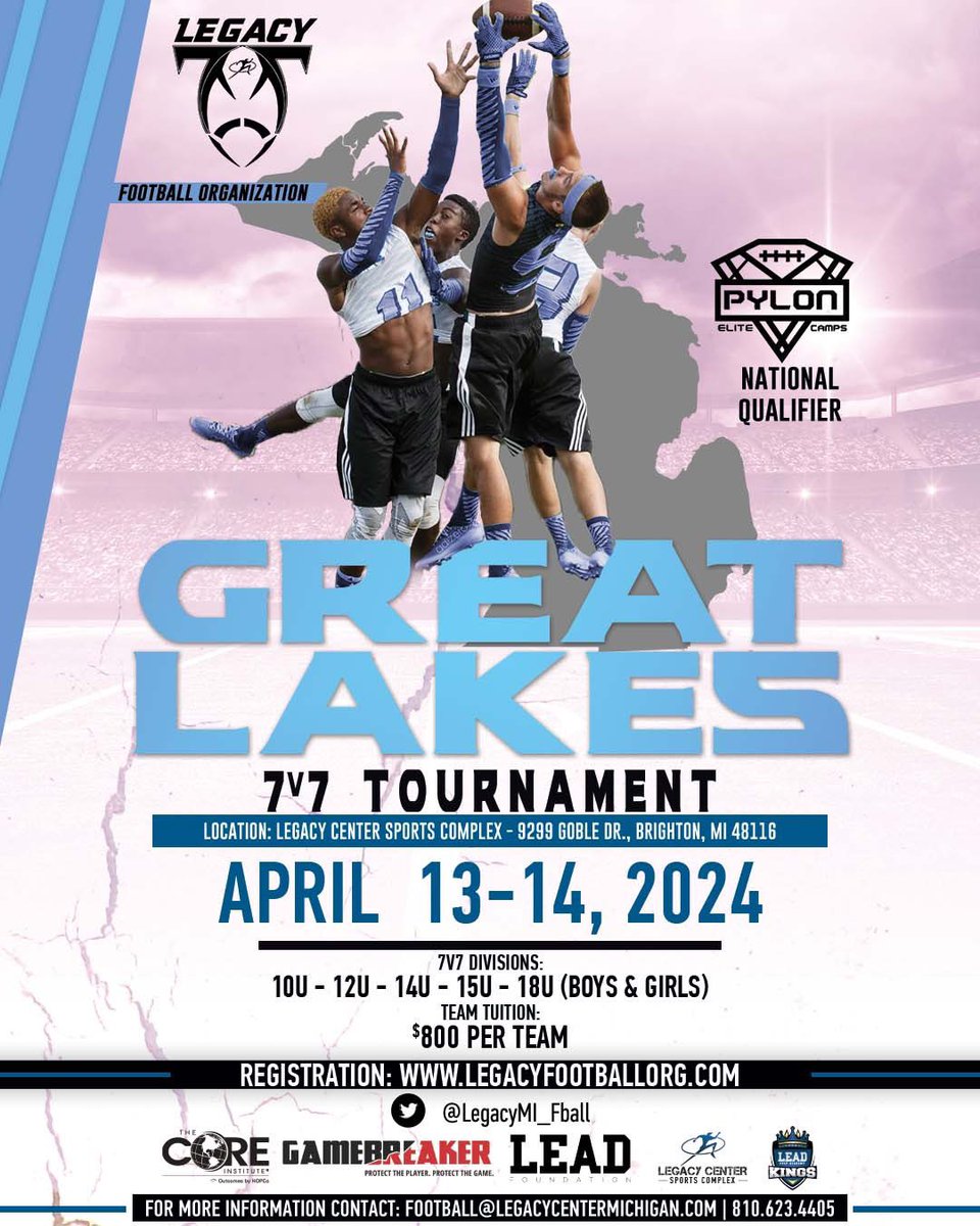 Some big time events coming up for Legacy Football‼️‼️ sign up @ legacyfootballorg.com

#legacy #jointhemovement